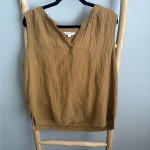Lucky Brand Tan Sleeveless Blouse